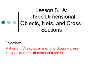 8.1 Nets and Cross Sections LESSON