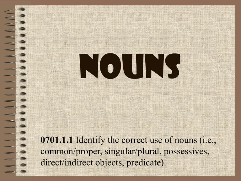wordor group of words that renames or identifies the noun