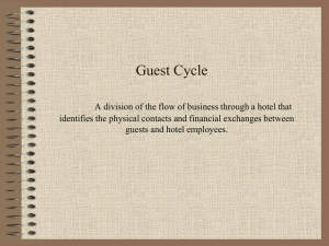 Guest Cycle Front Office Functions