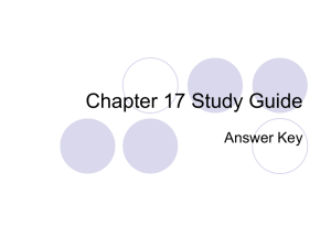 Chapter 17 Study Guide