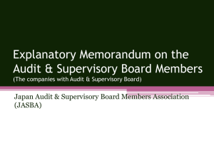 The Companies with Audit & Supervisory Board Members