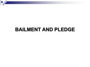bailment and pledge