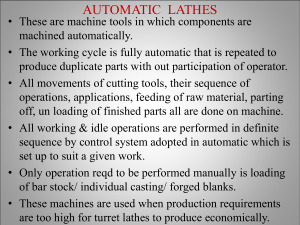 automatic lathes