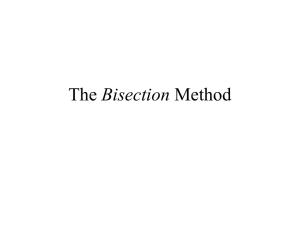 The Bisection Method (cont.)