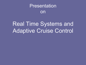 real time system and adaptive cruise control