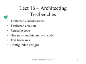 ECE764/Lectures/11 Lect16_ArchitectingTestbenches