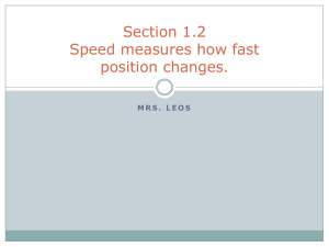 1.2 – Speed measures how fast position changes
