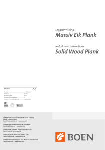 Massiv Eik Plank Solid Wood Plank