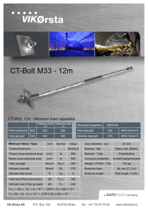 CT-Bolt M33 - 12m