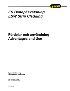 ES Bandpåsvetsning Fördelar och Användning (pdf)
