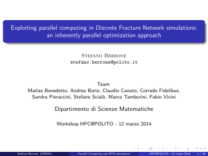 Exploiting parallel computing in Discrete Fracture Network simulations