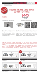 precision filters and showers competition series