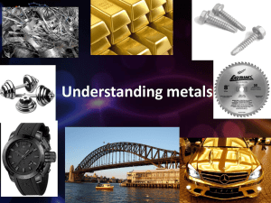 Understanding metals (12 slides) (6.2MB PPT)