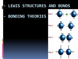 - Lewis structures and bonds