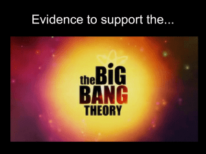 Evidence that Supports the Big Bang Theory