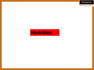Ionic or Saline Hydrides