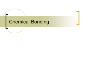 Chemical Bonding