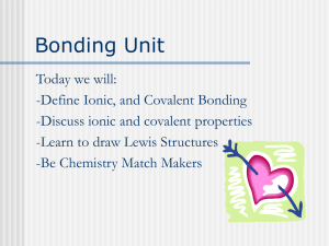 Ionic and Covalent Bonds Power Point