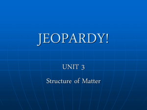 Jeopardy Review for Test