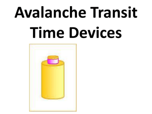 Avalanche Transit Time Devices
