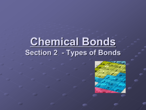 Chemical Bonds Section 2