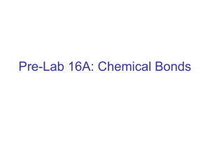 lab 16A - chemical bonds