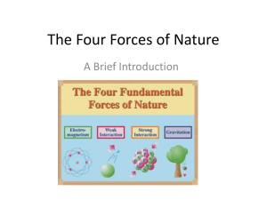 The Four Forces of Nature Powerpoint