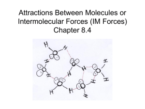 8.4 Intermolecular forces