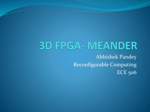 3D FPGA- MEANDER - University of Arizona