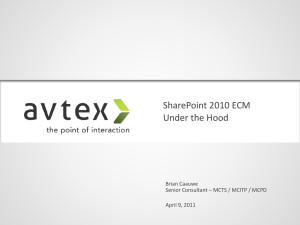 SharePoint 2010 ECM - Minnesota SharePoint User Group
