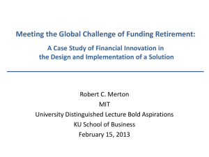 A Case Study in Design and Implementation of Financial Innovation