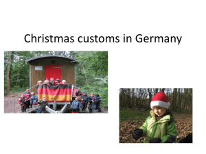 Christmas costums from Germany
