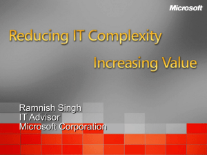 Reducing IT Complexity