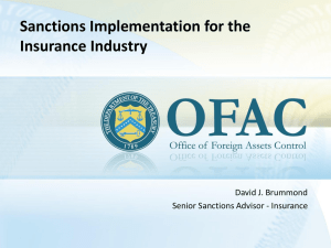 OFAC Insurance Cases