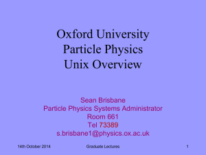 unix-overview-oct-2014 - University of Oxford Department of