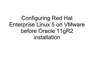 Configuring Red Hat Enterprise Linux 5 on VMware