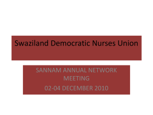 29 November 2010 presentation Swaziland