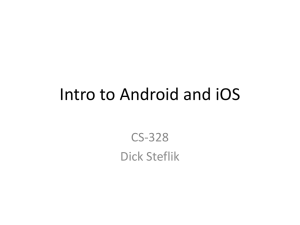 Intro to Android (Powerpoint) - Computer Science