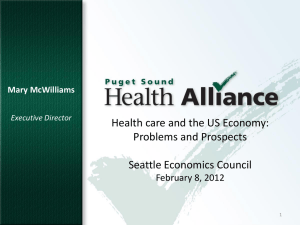 Seattle Economics Council February 8, 2012