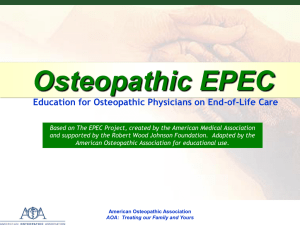 Osteopathic EPEC Module 3 - American Osteopathic Association