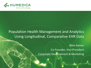 Population Health Management and Analytics Using Longitudinal