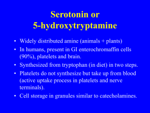 Serotonin or 5-hydroxytryptamine