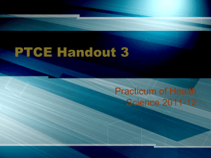 PTCE Handout 3