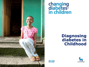 Diagnosing Diabetes in children