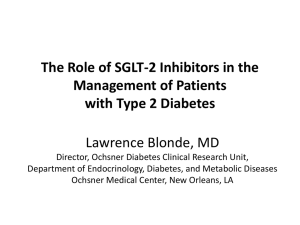 The Role of SGLT-2 Inhibitors in the Management of Patients with