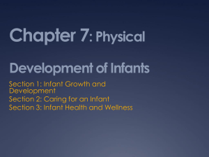 Chapter 7: Physical Development of Infants