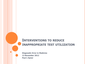 Impact of Laboratory Services on Diagnostic Errors