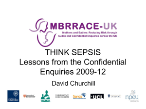 03a. Think sepsis lessons confidential enquiry findings Dec