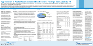 Findings from ASCEND-HF - Duke Clinical Research Institute