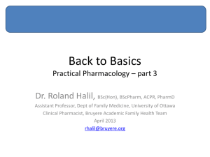 Basics Pharmacology Review Part 3